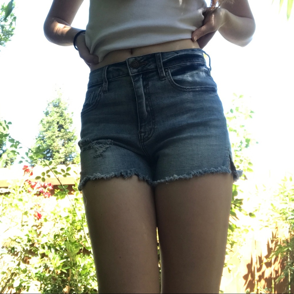 ✨Light wash Shorts